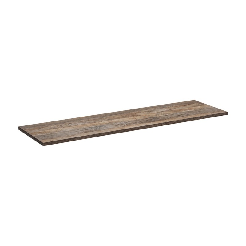 Blat de baie Comad, MDF, stejar vintage, L.120 cm, SANTA FE OAK 89-120-A