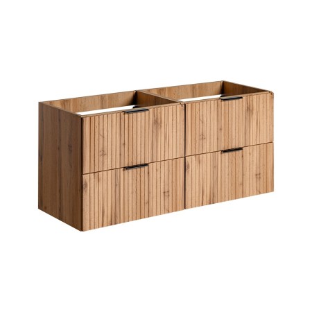 Set mobilier baie Adel Oak, MDF, PAL melaminat, stejar wotan, L.120 cm, SET -ADO 120 CM