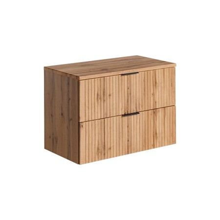 Set mobilier baie Adel Oak, MDF, PAL melaminat, blat stejar wotan, L.80 cm, SET -ADO B 80 CM