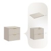 Set de mobilier de baie Adel Cashmere, MDF, PAL melaminat, blat cashmere mat, L.60 cm, SET-ADC B CASHMERE 60CM