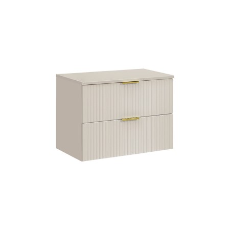 Set de mobilier de baie Adel Cashmere, MDF, PAL melaminat, blat cashmere mat, L.80 cm, SET-ADC B CASHMERE 80CM