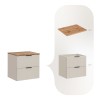 Set de mobilier de baie Adel Cashmere, MDF, PAL melaminat, blat stejat wotan, L.60 cm, SET-ADC B WOTAN 60CM