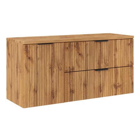 Set mobilier baie Adel Oak, MDF, PAL melaminat, blat stejar wotan, L.120 cm, SET-ADO B 120CM LB
