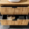 Set mobilier baie Adel Oak, MDF, PAL melaminat, blat natural wotan, L.60 cm, SET-ADO B NAT WOTAN 60CM