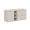 Set mobilier baie Bella Cashmere, MDF, PAL melaminat, cashmir mat, blat cashmir mat, L.120 cm, SET-BC B CASHMERE 120CM LB