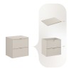 Set mobilier baie Bella Cashmere, MDF, PAL melaminat, cashmir mat, blat cashmir mat, L.60 cm, SET-BC B CASHMERE 60CM