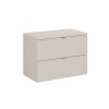 Set mobilier baie Bella Cashmere, MDF, PAL melaminat, cashmir mat, blat cashmir mat, L.80 cm, SET-BC B CASHMERE 80CM