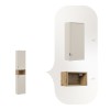 Dulap inalt Bella Cashmere, MDF, PAL melaminat, cashmir mat, 2 usi, 1 raft, H.170 cm, SET-BC HIGH CABINET