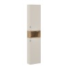 Dulap inalt Bella Cashmere, MDF, PAL melaminat, cashmir mat, 2 usi, 1 raft, H.170 cm, SET-BC HIGH CABINET