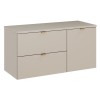 Set mobilier de baie Dalia Cashmere, PAL melaminat, cashmir mat, blat cashmir mat, L.100 cm, SET-DC B 100CM LB
