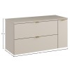 Set mobilier de baie Dalia Cashmere, PAL melaminat, cashmir mat, blat cashmir mat, L.100 cm, SET-DC B 100CM LC