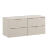 Set mobilier de baie Dalia Cashmere, PAL melaminat, cashmir mat, blat cashmir mat, L.120 cm, SET-DC B 120CM