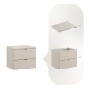 Set mobilier baie Dalia Cashmere, PAL melaminat, cashmir mat, blat cashmir mat, L.60 cm, SET-DC B 60CM