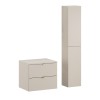Set mobilier de baie Dalia Cashmere, PAL melaminat, cashmir mat, blat cashmir mat, L.60 cm, dulap inalt H.160 cm, SET-DC B 60CM HC