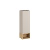 Set de mobilier cu semicoloana si raft Dalia Cashmere, PAL melaminat, cashmir mat/stejar cremona, H.100 cm, SET-DC SP