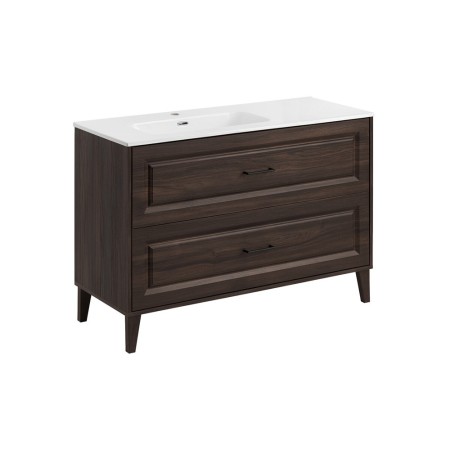 Set mobilier de baie Dorothy Ristretto, MDF, PAL melaminat, stejar ristretto, lavoar GO 2, L.120 cm, SET-DOR 120CM GO2