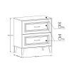 Set mobilier de baie Dorothy Ristretto, MDF, PAL melaminat, stejar ristretto, blat stejar ristretto, L.80 cm, SET-DOR B 80CM