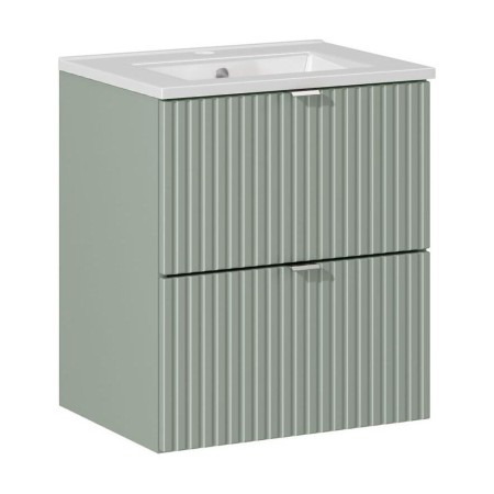 Set mobilier de baie Line Reed Green, MDF, PAL melaminat, verde, lavoar Dance, L.50 cm, SET-LRG 50CM S DANCE