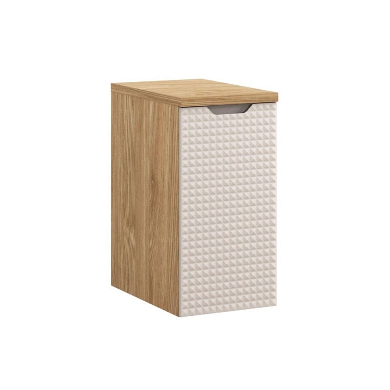 Set mobilier de baie Luxor Beige, MDF, PAL melaminat, stejar uleiat/bej, blat stejar uleiat, L.30 cm, SET-LXB B 30CM