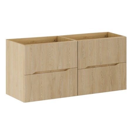 Set mobilier de baie Nordic Cremona, MDF, PAL melaminat, stejar cremona, L.120 cm, SET-NC 120CM