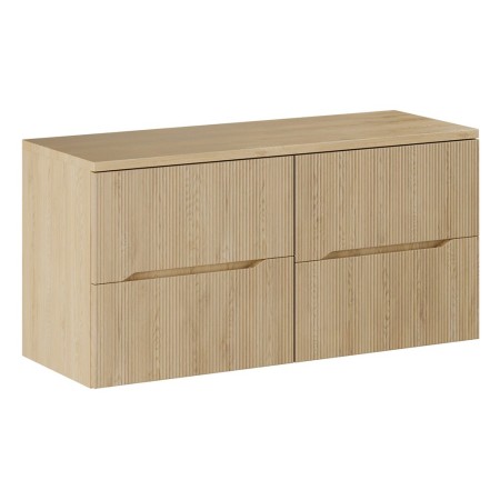 Set mobilier de baie Nordic Cremona, MDF, PAL melaminat, stejar cremona, blat stejar cremona, L.120 cm, SET-NC B CREMONA 120CM