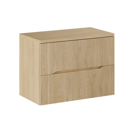 Set mobilier de baie Nordic Cremona, MDF, PAL melaminat, stejar cremona, blat stejar cremona, L.80 cm, SET-NC B CREMONA 80CM