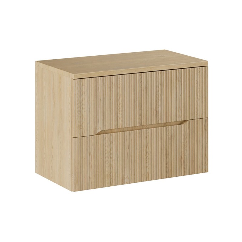 Set mobilier de baie Nordic Cremona, MDF, PAL melaminat, stejar cremona, blat stejar cremona, L.80 cm, SET-NC B CREMONA 80CM