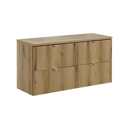 Set mobilier de baie Nova Oak, PAL melaminat, stejar evoke, blat stejar evoke, L.120 cm, SET-NOA B OAK 120CM S