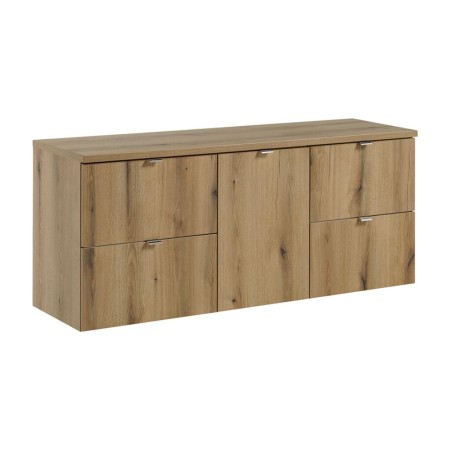 Set mobilier de baie Nova Oak, PAL melaminat, stejar evoke, blat stejar evoke, L.140 cm, SET-NOA B OAK 140CM S
