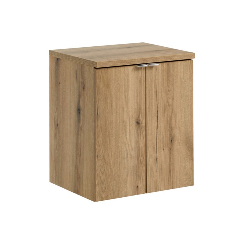 Set mobilier de baie Nova Oak, PAL melaminat, stejar evoke, blat stejar evoke, L.50 cm, SET-NOA B OAK 50CM D
