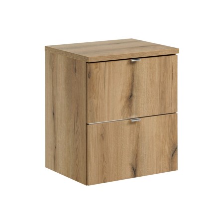 Set mobilier de baie Nova Oak, PAL melaminat, stejar evoke, blat stejar evoke, L.50 cm, SET-NOA B OAK 50CM S