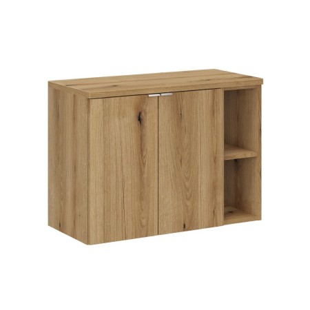 Set mobilier de baie Nova Oak, PAL melaminat, stejar evoke, blat stejar evoke, L.80 cm, SET-NOA B OAK 80CM D LR
