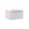 Set mobilier de baie Nova Cashmere, MDF, PAL melaminat, cashmir mat, lavoar Sky, L.50 cm, SET-NOC 50CM 1S SKY 3