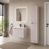 Set mobilier de baie Nova Cashmere, MDF, PAL melaminat, cashmir mat, lavoar Sky, L.50 cm, dulap inalt H.180 cm, SET-NOC 50CM 1S SKY 3 HCLB