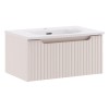 Set mobilier de baie Nova Cashmere, MDF, PAL melaminat, cashmir mat, lavoar Sky, L.60 cm, SET-NOC 60CM 1S SKY 3