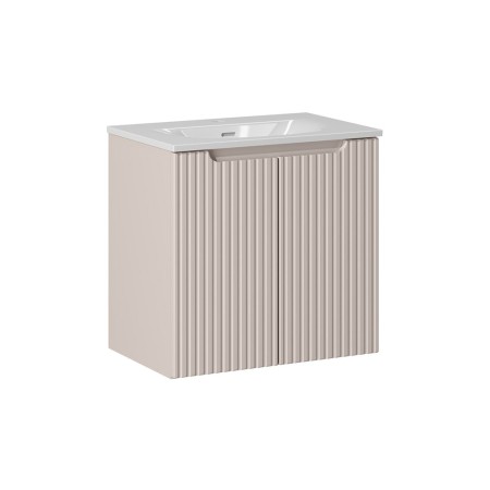 Set mobilier de baie Nova Cashmere, MDF, PAL melaminat, cashmir mat, lavoar Sky, L.60 cm, SET-NOC 60CM D SKY 3