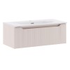 Set mobilier de baie Nova Cashmere, MDF, PAL melaminat, cashmir mat, lavoar Sky, L.80 cm, SET-NOC 80CM 1S SKY 3
