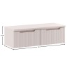 Set mobilier de baie Nova Cashmere, MDF, PAL melaminat, cashmir mat, blat cashmir mat, L.100 cm, SET-NOC B CASHMERE 100CM 1S