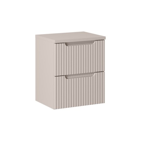 Set mobilier de baie Nova Cashmere, MDF, PAL melaminat, cashmir mat, blat cashmir mat, L.50 cm, SET-NOC B CASHMERE 50CM S