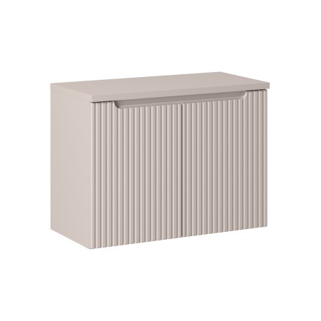 Set mobilier de baie Nova Cashmere, MDF, PAL melaminat, cashmir mat, blat cashmir mat, L.80 cm, SET-NOC B CASHMERE 80CM D