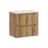 Set mobilier de baie Nova Coast Evoke, MDF, PAL melaminat, stejar evoke, lavoar Sky, L.60 cm, SET-NOCE 60CM S SKY 3