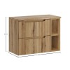 Set mobilier de baie Nova Coast Evoke, MDF, PAL melaminat, stejar evoke, blat stejar evoke, L.80 cm, SET-NOCE B NAT OAK 80CM S