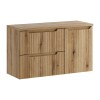 Set mobilier de baie Nova Coast Evoke, MDF, PAL melaminat, stejar evoke, blat stejar evoke, L.100 cm, SET-NOCE B OAK 100CM S LB