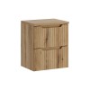 Set mobilier de baie Nova Coast Evoke, MDF, PAL melaminat, stejar evoke, blat stejar evoke, L.50 cm, SET-NOCE B OAK S 50CM
