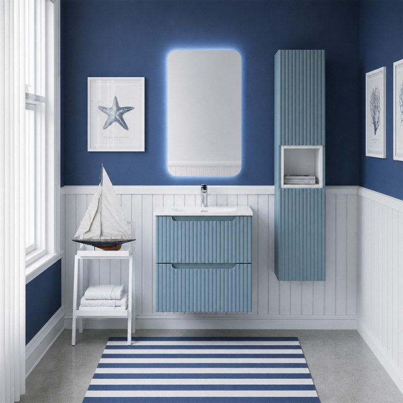 Set mobilier de baie Nova Denim, MDF, PAL melaminat, denim, lavoar Sky, L.60 cm, SET-NOD 60CM S SKY 3