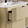Set mobilier de baie Ovalia Cremona, MDF, PAL melaminat, stejar cremona, lavoar Pure, L.80 cm, SET-OVC 80CM UM PURE