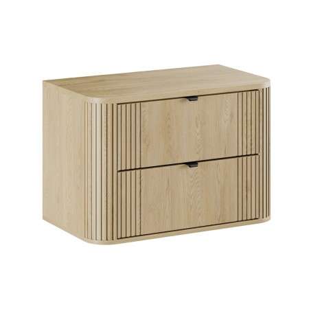 Set mobilier de baie Ovalia Cremona, MDF, PAL melaminat, stejar cremona, blat stejar cremona, L.80 cm, SET-OVC B CREMONA 80CM