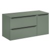 Set mobilier de baie Sombra Green, PAL melaminat, verde olive, blat verde olive, L.120 cm, SET-SOG B GREEN 120CM LB