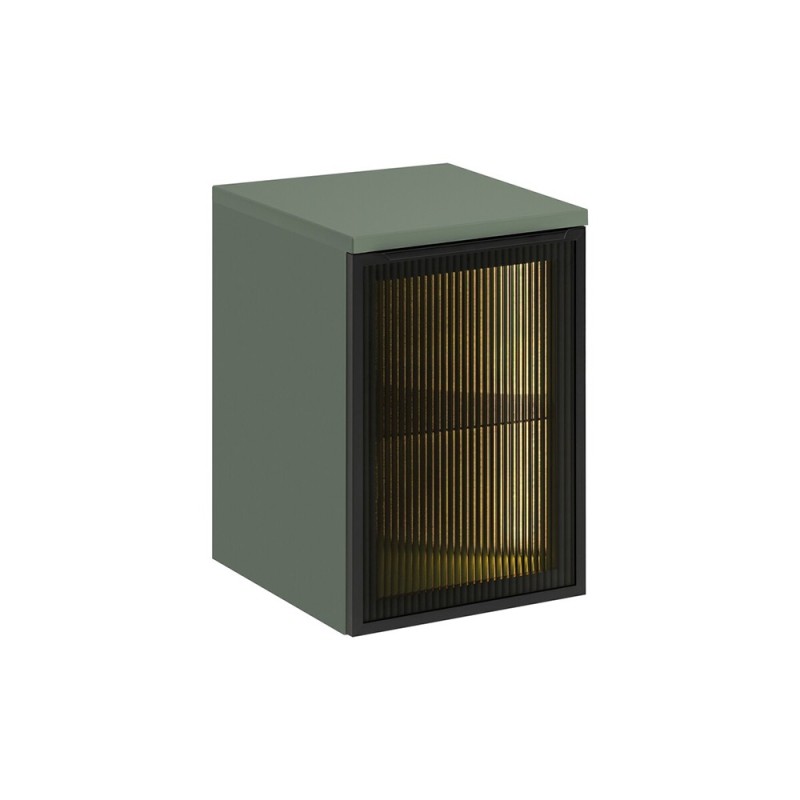 Set mobilier de baie Sombra Green, PAL melaminat, verde olive, blat verde olive, L.40 cm, SET-SOG B GREEN 40CM