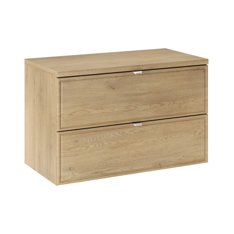 Set mobilier de baie Terra Cremona, MDF, PAL melaminat, stejar cremona, blat stejar cremona, L.80 cm, SET-TEC B CREMONA 80CM